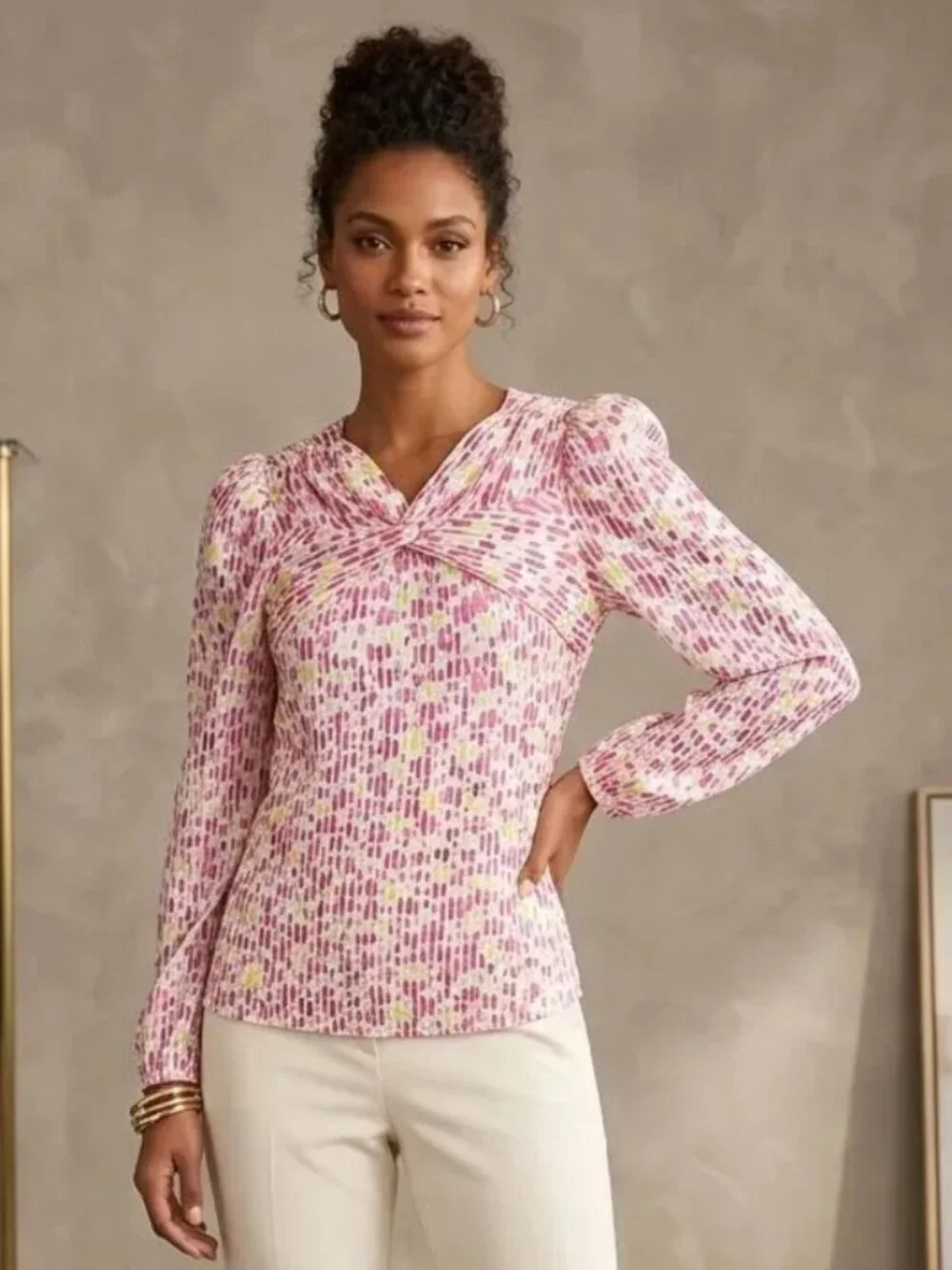 NWT KATE SPADE Marker Floral Devore Blouse Size S Preppy Cottagecore